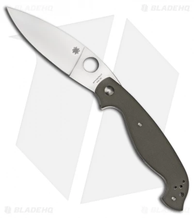 Spyderco Barong By Ed Schempp Folding Knife Green G-10 (Plain) C124GPFG 1 Spyderco Barong By Ed Schempp Folding Knife Green G-10 (Plain) C124GPFG