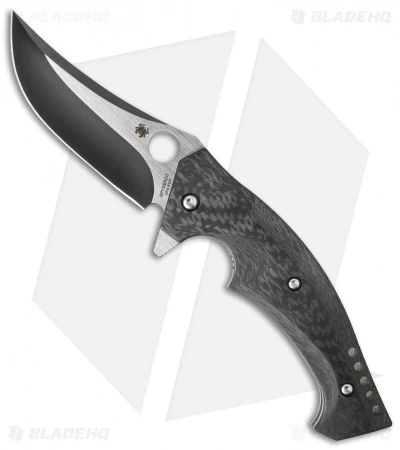 Spyderco Brend/Pirela Mamba Knife Carbon Fiber (3.75" Two-Tone) C196CFTIP 1 Spyderco Brend/Pirela Mamba Knife Carbon Fiber (3.75" Two-Tone) C196CFTIP