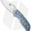 Spyderco Chaparral 3 Blue Stepped Titanium Knife (2.75" Satin) C152STIBLP