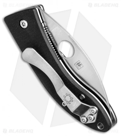 Spyderco Lil' Lum Chinese Folder Black G-10 (2.375" Satin) C205GP 3 Spyderco Lil' Lum Chinese Folder Black G-10 (2.375" Satin) C205GP - Image 3