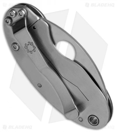 Spyderco Cricket Blue Nishijin Frame Lock Knife (1.9" Satin) C29GFBLP 2 Spyderco Cricket Blue Nishijin Frame Lock Knife (1.9" Satin) C29GFBLP - Image 2