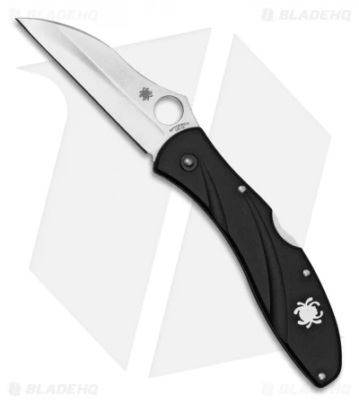 Spyderco Centofante 4 Folding Knife (3" Satin Plain) C66PBK4 1 Spyderco Centofante 4 Folding Knife (3" Satin Plain) C66PBK4