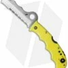 Spyderco Assist Salt H-1 Knife Yellow FRN (3.69" Satin Serr) C79PSYL