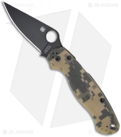 Spyderco Paramilitary 2 Knife Digi Camo (3.4" Black S45VN) C81GPCMOBK2 1 Spyderco Paramilitary 2 Knife Digi Camo (3.4" Black S45VN) C81GPCMOBK2