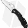 Spyderco Delica 4 Lockback Knife Black FRN (2.875" Satin Serr) C11PSBK