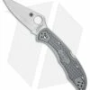 Spyderco Delica Aogami Super Blue Knife Gray FRN (2.88" Satin) C11FPGYE