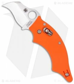 Spyderco Orange Dodo Knife G-10 Sprint Run (2.06" Satin Plain) C80GPOR