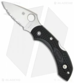 Spyderco Dragonfly 2 Black FRN Folding Knife (2.25" Satin Full Serr) C28SBK2