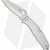 Spyderco Endura 4 Knife Stainless Steel SS Folder (3.875" Satin Full Serr) C10S
