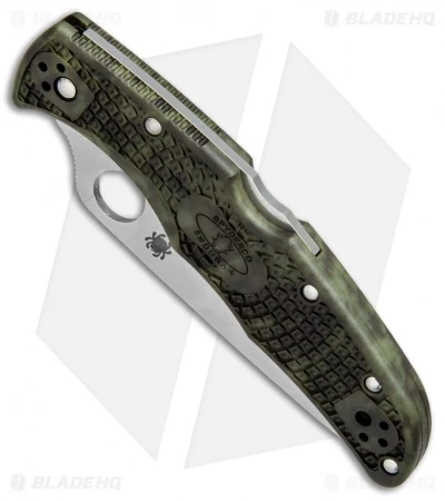 Spyderco Endura 4 Knife Zome Green FRN (3.75" Satin) C10ZFPGR 2 Spyderco Endura 4 Knife Zome Green FRN (3.75" Satin) C10ZFPGR - Image 2
