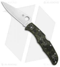 Spyderco Endura 4 Knife Zome Green FRN (3.75" Satin) C10ZFPGR
