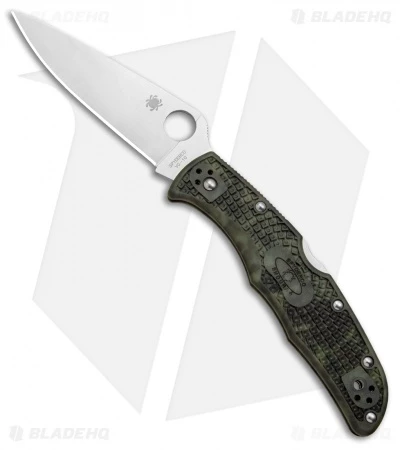 Spyderco Endura 4 Knife Zome Green FRN (3.75" Satin) C10ZFPGR 1 Spyderco Endura 4 Knife Zome Green FRN (3.75" Satin) C10ZFPGR