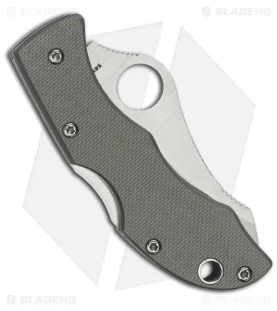 Spyderco Jester Knife Gray G-10 Sprint Run (1.92" Satin Plain) JGGYP 2 Spyderco Jester Knife Gray G-10 Sprint Run (1.92" Satin Plain) JGGYP - Image 2