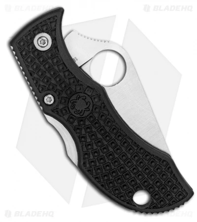 Spyderco ManBug Lightweight Black FRN Pocket Knife (1.95" Satin) MBKP 2 Spyderco ManBug Lightweight Black FRN Pocket Knife (1.95" Satin) MBKP - Image 2