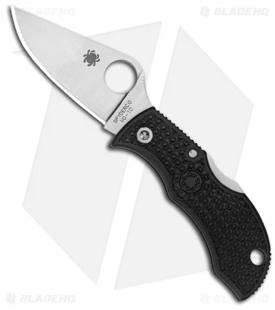 Spyderco ManBug Lightweight Black FRN Pocket Knife (1.95" Satin) MBKP 1 Spyderco ManBug Lightweight Black FRN Pocket Knife (1.95" Satin) MBKP