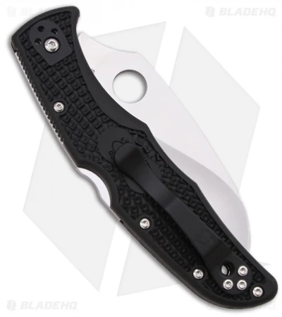 Spyderco Matriarch 2 Knife Black FRN (3.55" Satin Full Serr) C12SBK2 2 Spyderco Matriarch 2 Knife Black FRN (3.55" Satin Full Serr) C12SBK2 - Image 2