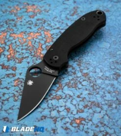 Spyderco Para 3 Compression Lock Knife Black G-10 (3" Black) C223GPBK -Kershaw Sales Shop spyderco para 3 blk C223GPBK BHQ 67321 dl