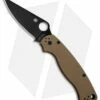 Spyderco Paramilitary 2 Knife Brown G-10 (3.4" Black S35VN) C81GPBNBK2