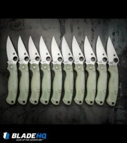 Spyderco M4 Paramilitary 2 Knife Natural G-10 (3.4" Satin) C81GM4P2 Exclusive -Kershaw Sales Shop spyderco paramilitary 2 natural g10 line steel dl