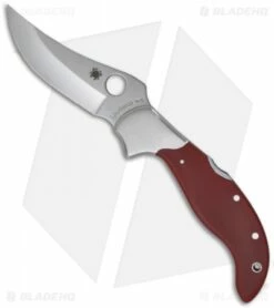 Spyderco Persian Lockback Knife Red G-10 (3.5" Satin) C83GPRD