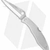 Spyderco Police Stainless Steel Folding Knife C07S (4.125" Satin Full Serr)