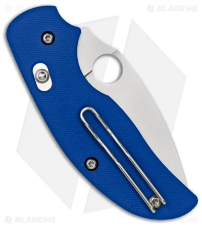 Spyderco Sage 3 Knife W/ Bolt Action G-10 Handle (3" Satin Plain) C123GPBL 2 Spyderco Sage 3 Knife W/ Bolt Action G-10 Handle (3" Satin Plain) C123GPBL - Image 2