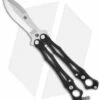 Spyderco SmallFly Butterfly Knife Balisong Flipper Black (3" Satin) B02GP