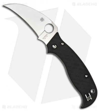 Spyderco SuperHawk Folding Carbon Fiber Knife Hawkbill C116CFP -Kershaw Sales Shop spyderco superhawk