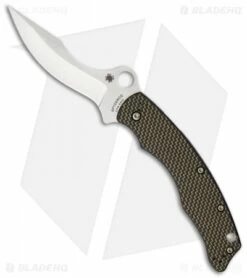 Spyderco Szabo Folder Gold Lined Carbon Fiber (4.6" Satin) C146CFP