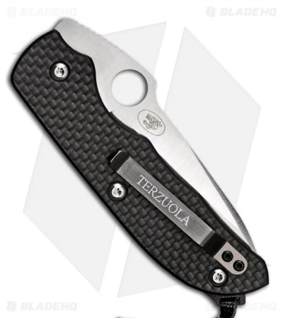 Spyderco Terzuola Slipit Knife Carbon Fiber (3" Satin) C131CFP 2 Spyderco Terzuola Slipit Knife Carbon Fiber (3" Satin) C131CFP - Image 2