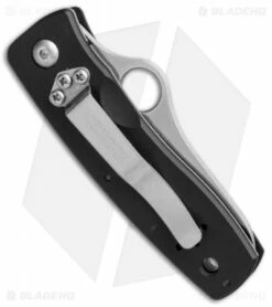 Spyderco Terzuola Jr. Liner Lock Knife Aluminum (2.75" Satin Serr) -Kershaw Sales Shop spyderco terzuola jr BHQ 36972 er side