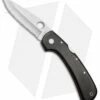 Spyderco Wayne Goddard Lock Back Knife Brown Micarta (3.625" Serr) *LOCK ROCK*
