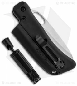 Tool Logic SL Pro 2 Folding Knife Firestarter W/ Flashlight (3" Satin Serr) SLP2 -Kershaw Sales Shop tool logic sl1 survival light knife whistle serr open